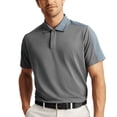 thumbnail image 1 of Thrilos Mens Golf Shirt Color Block Short Sleeve Tops Moisture Wicking T Shirt Slim Fit Performance Polo, 1 of 1