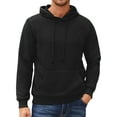 thumbnail image 1 of Thrilos Mens Hoodies Long Sleeve Plaid Sweatshirts Pullover Drawstring Hooded Sweatshirts with Kangaroo Pocket, 1 of 7