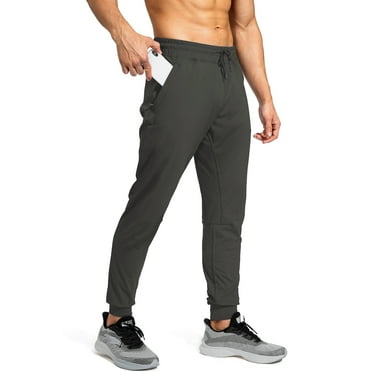 Thrilos Mens Pants Athletic Quick Dry Track Pants Casual Lightweight Joggers Pants with Zipper Pockets