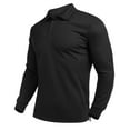 thumbnail image 1 of Thrilos Mens Polo Shirts Long Sleeve Golf Polo Sweatshirts Casual Button Up Shirts Golf Tops, 1 of 7