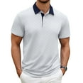 thumbnail image 1 of Thrilos Mens Shirts Casual Short Sleeve Golf Polo Shirts Print Performance Dry Fit Shirt, 1 of 7