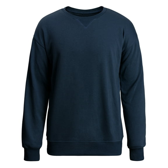 Thrilos Mens Sweatshirts Long Sleeve Crewneck Shirts Midweight Loose Fit Pullover Sweatshirts Fall Winter Casual Tops