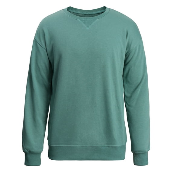 Thrilos Mens Sweatshirts Long Sleeve Crewneck Shirts Midweight Loose Fit Pullover Sweatshirts Fall Winter Casual Tops
