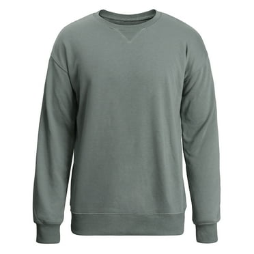 Thrilos Mens Sweatshirts Long Sleeve Crewneck Shirts Midweight Loose Fit Pullover Sweatshirts Fall Winter Casual Tops
