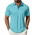 thumbnail image 1 of Thrilos Polo Shirts for Men Short Sleeve Dry Fit Shirts Printed Collar Casual Golf Polo Shirts, 1 of 8
