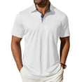 thumbnail image 1 of Thrilos Polo Shirts for Men Short Sleeve Dry Fit Shirts Printed Collar Casual Golf Polo Shirts, 1 of 8