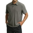 thumbnail image 1 of Thrilos Quick Dry Polo Shirts for Men Square Jacquard Short Sleeve Lightweight Tops Moisture wicking Performance Golf Shirt, 1 of 7