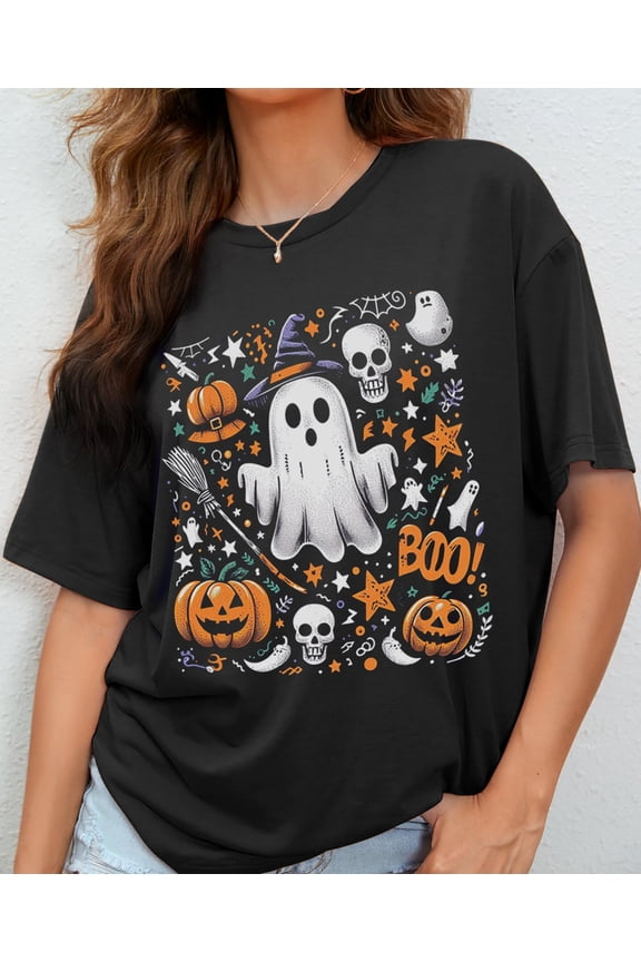 Shirts for Women Oversize Short Sleeve Graphic T Shirts Thanksgiving Gift Tops