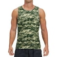 thumbnail image 1 of Thrilos Camo Muscle Sleeveless Tank Tops Gym Quick Dry T Shirts Workout Big & Tall Tank, 1 of 7