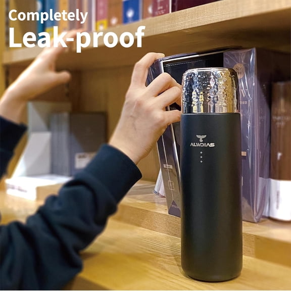 Thrista Vacuum Insulated 316 Stainless Steel Flask for Hot & Cold Drinks | Leak-Proof Bottle with  Infuser | Compact Design Ideal for Men, Women, and Loved Ones | 16.9oz