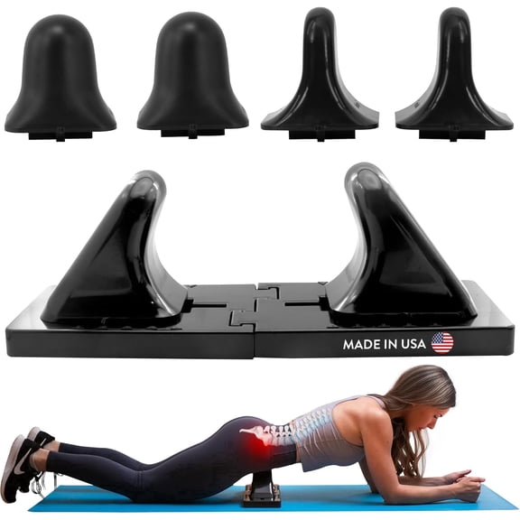 Thrival Deep Tissue Pro - Fully Adjustable Psoas Muscle Release Tool for Hip Flexor, Back, Glute, Iliacus, and Neck Pain - Trigger Point and Myofascial Release Tool – Carbon Black
