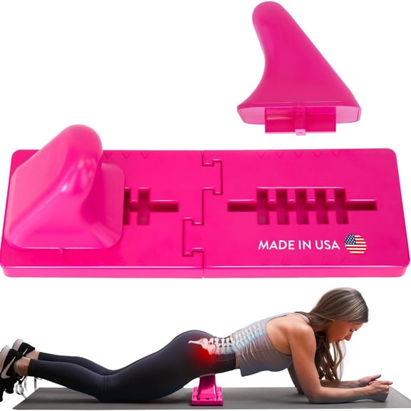 Thrival Wave - Fully Adjustable Psoas, Back and Hip Flexor Muscle Release Tool for Deep Tissue, Trigger Point Massage (Pink) – Made in USA