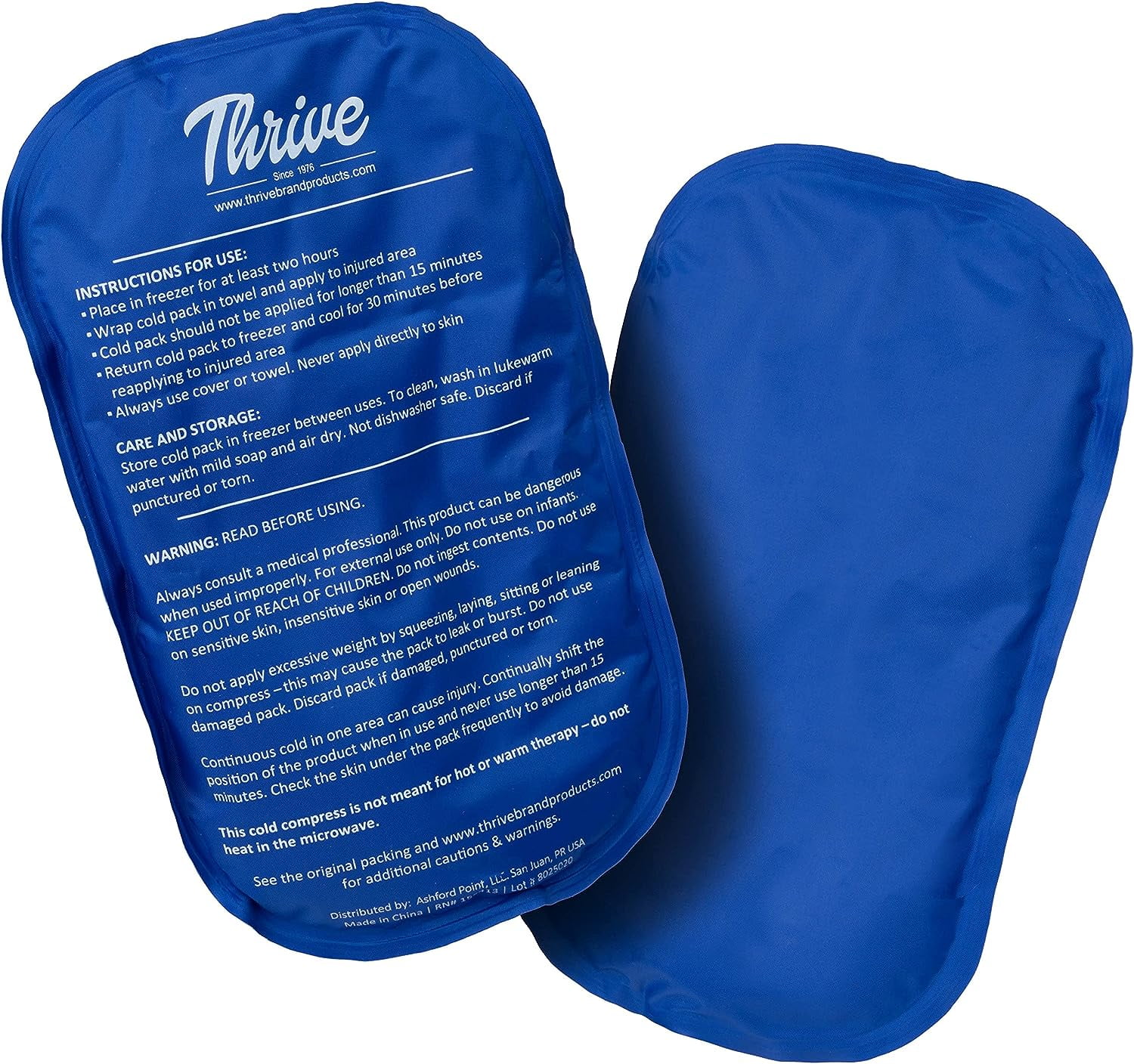 Thrive 4 Pack Small Reusable Ice Packs For Lunch Box Or Cooler