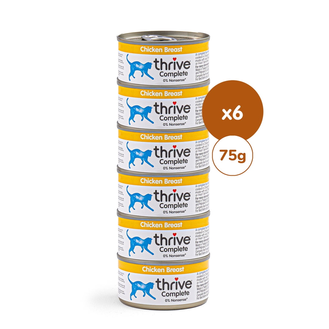 Thrive Chicken Breast Complete Wet Cat Food- Chicken 6 cans of 75g
