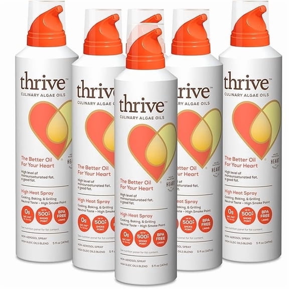 Thrive Cooking Spray  Culinary Algae Oils 5 fl oz, 6 Pack