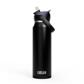 CamelBak Thrive Flip Straw Insulated Stainless Steel Water Bottle, 32oz , Black