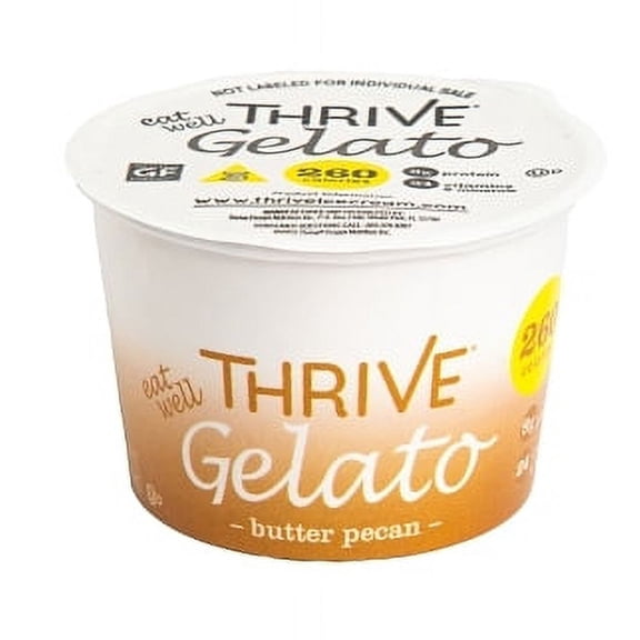 Thrive Frozen Nutrition Butter Pecan Gelato, 4 oz. (Pack of 36)