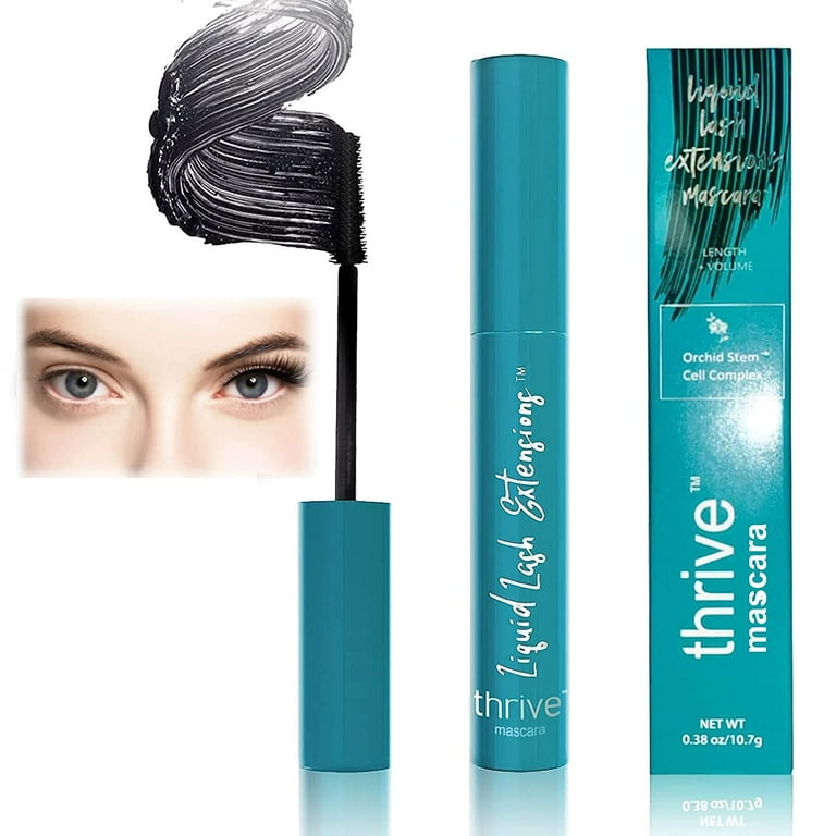 Thrive Mascara Liquid Lash Extension Thrive Cosmetics Mascara Thrive Mascara Black Volume and Length Black