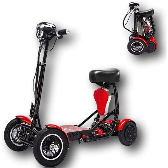 Drift Cat 4 Wheel Mobility Scooter Motorized Chair Scooter Wheelchair - RED