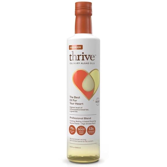 Thrive Algae Cooking Oil, Rich in Omega-9, 16.9 fl oz