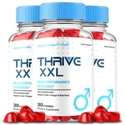Thrive XXL Gummies, Advanced Formula, ThriveXXL Supplement All Natural Formula, Maximum Strength 3 Pack