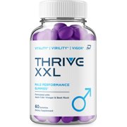 Thrive XXL Gummies for Men   ThriveXXL Gummy Natural Blend Vitamins for Overall Health, 1 Pack, 60 Gummies