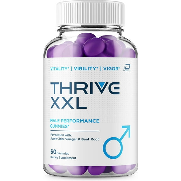 Thrive XXL Gummies for Men ThriveXXL Gummy Natural Blend Vitamins for Overall Health, 1 Pack, 60 Gummies