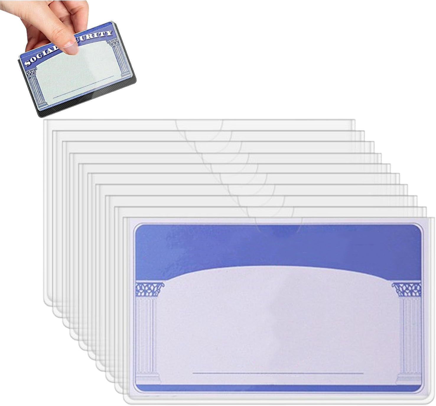 Thrivenget Card Sleeves, Social Security Card Protector Sleeves, 20 ...