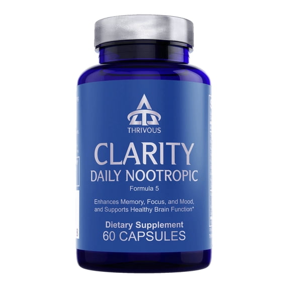 Thrivous Clarity Daily Nootropic Cognitive Support 60 Capsules