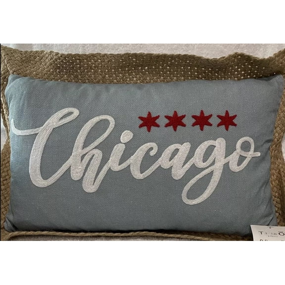 Thro Chicago Pillow, 12" x 20"