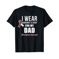 thumbnail image 1 of Throat Cancer Awareness Ribbon for My Dad T-Shirt, 1 of 5