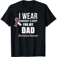 thumbnail image 1 of Throat Cancer Awareness Ribbon for my Dad T-Shirt, 1 of 4