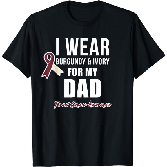 Throat Cancer Awareness Ribbon for my Dad T-Shirt