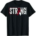 thumbnail image 1 of Throat Cancer Shirt Oral Head Neck Cancer Awareness Strong T-Shirt, 1 of 3