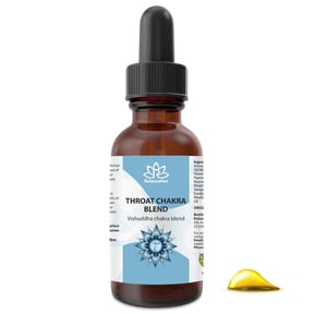 Throat Chakra Essential Oil Blend – 0.33 fl oz | Relaxcation – Communication & Truth