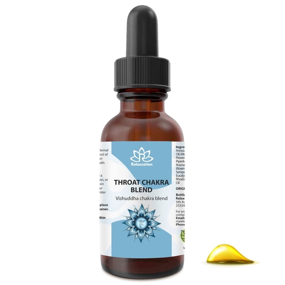 Throat Chakra Essential Oil Blend – 0.5 oz | Relaxcation – Communication & Truth