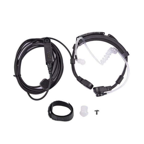 Throat Mic Headset Air Tube Fit for Baofeng UV-9R Plus BF-9700 BF-A58 UV-82WP Accessory