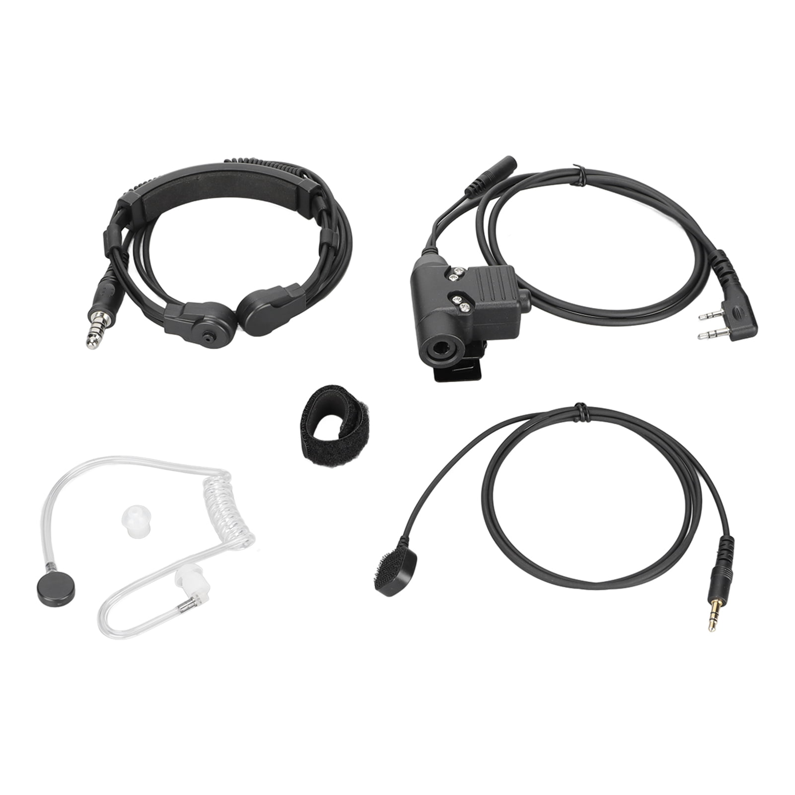 Throat Mic Microphone, 7.1mm Retractable Throat Control Headset 3.5mm