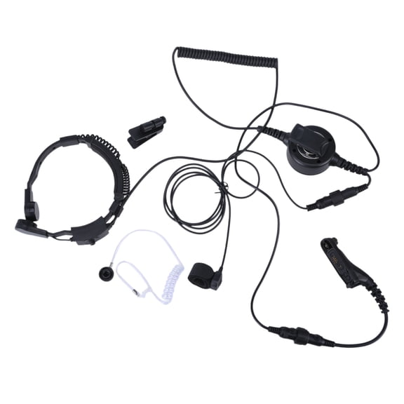 Throat Microphone Earpiece Earphone For P8268 DP4800 DP4600 DP3400 Enhanced