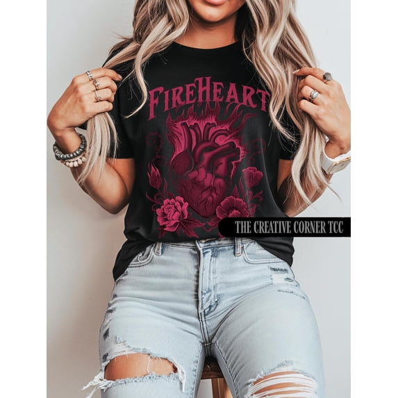 Throne Of Glass Shirt, Fireheart Shirt, Throne Of Glass Tshirt, Terrasen, Acotar Shirt, Tog Merch, Bookish , Sjm Book Merch, Aelin Sweatshirt All Size S-5XL