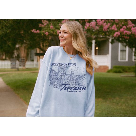 Throne Of Glass Sweatshirt | Terrasen Shirt Elirea Crescent City Aelin Galathynius Licensed SJM Merch Bookish Shirt ACOTAR Manon Blackbeak