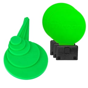Throom - Reactive Self Healing Targets for Shooting 3 x 6" Knockdown + 5 HangTuff Set Bundle, Knockdown and Hanging Gun Targets For Pistol or Rifle, for Indoor and Outdoor Range