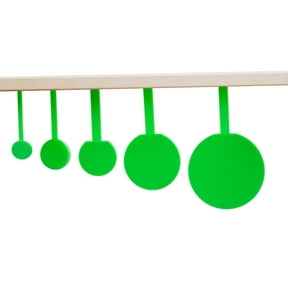 Reactive Self Healing Targets for Shooting, Set of 5 HangTuff Targets, Hanging Gun Target For Pistol or Rifle, for Indoor and Outdoor Range, Ricochet Free