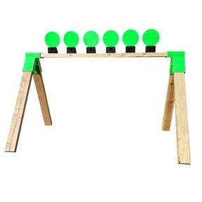8" Reactive Self Healing Targets for Shooting + 2x4 Target Stand Brackets, Portable, Knockdown or Auto Reset Gun Targets For Pistol or Rifle, for Indoor and Outdoor Range, Ricochet Free