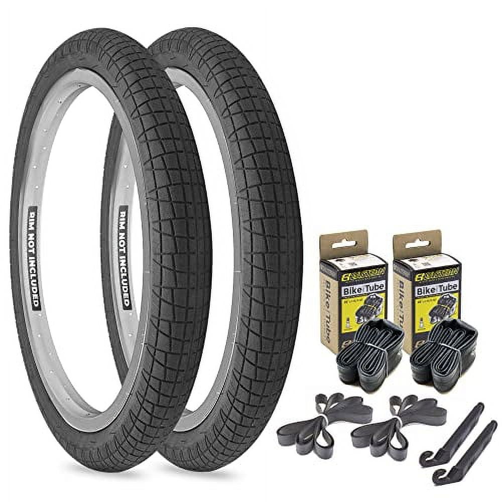 Throttle 20 Inch BMX Tires Available With Or Without Tubes 2.2 2.3 And 2.4 Inch Widths No Logo White Or Yellow Logo. 2.2 No Logo 2 Pack With Tubes Walmart