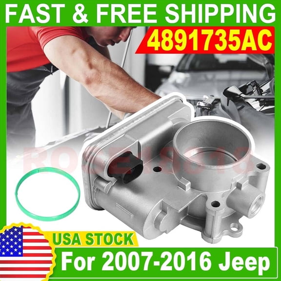 Throttle Body Assembly For 07-16 Jeep Dodge Chrysler Compass Caliber 04891735AC