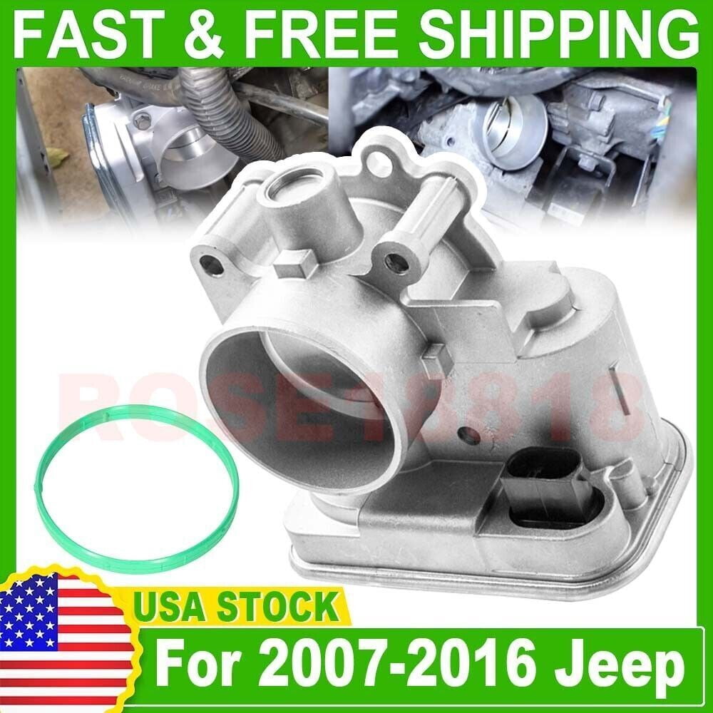 Genuine OEM Throttle Body For 07-16 Jeep Patriot Compass Avenger Caliber Journey, 4891735AC