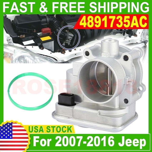 Throttle Body For Dodge Avenger Caliber Journey Chrysler 200 Jeep Compass 2.4L A