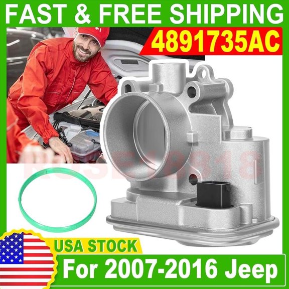 Throttle Body For Jeep Compass Chrysler 200 Dodge Caliber 1.8L 2.0L 04891735AC A