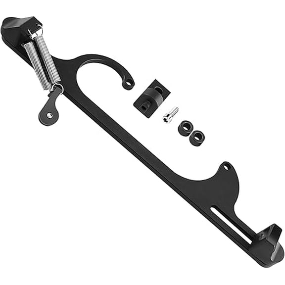 Throttle Cable Bracket for 4150 4160 Series Adjustable Carburetor Bracket Aluminum Throttle Brackets (Black)